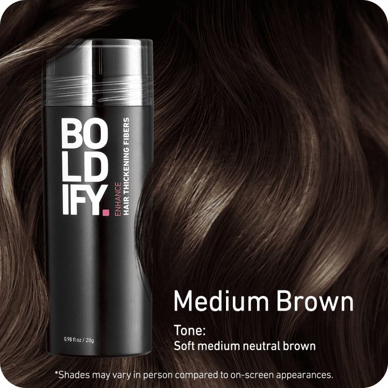 5.Boldify Amazon Fibers 1200x1200 hair Medium Brown 28g CC