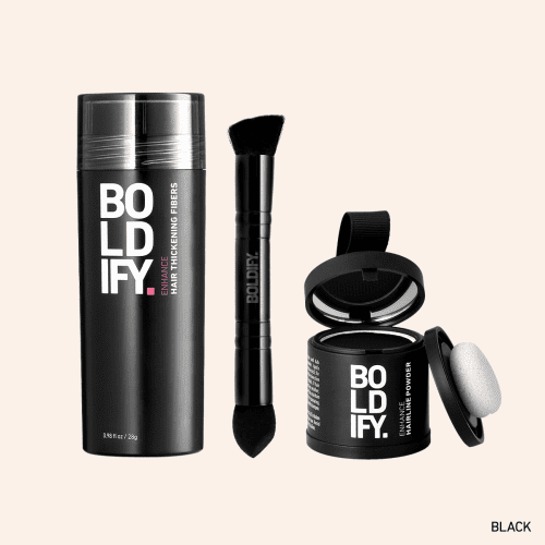 BOLDIFY SHOPIFY Brush Powder10g Fibers28g Bundle Black